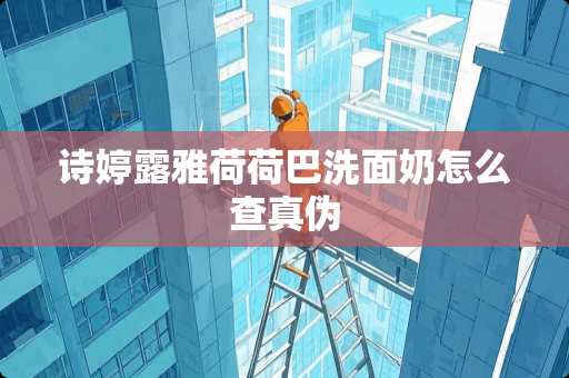 诗婷露雅荷荷巴洗面奶怎么查真伪