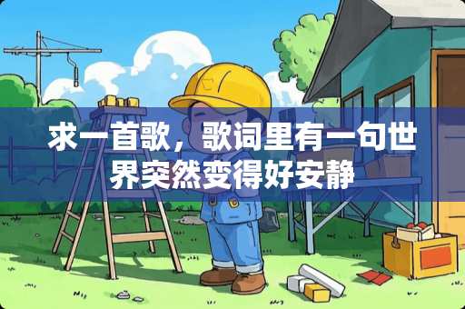 求一首歌，歌词里有一句世界突然变得好安静