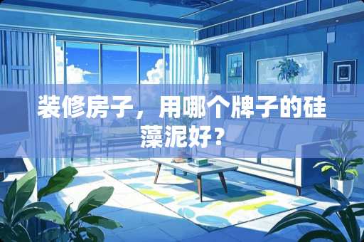 装修房子，用哪个牌子的硅藻泥好？