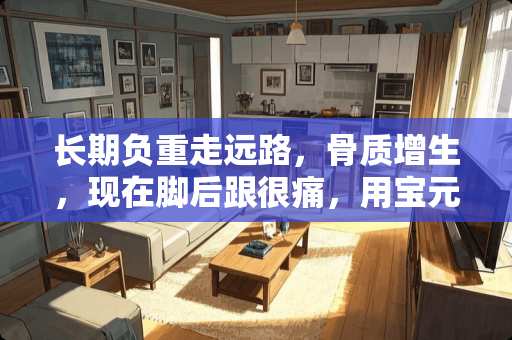 长期负重走远路，骨质增生，现在脚后跟很痛，用宝元堂足跟部位型冷敷凝胶能好点吗？