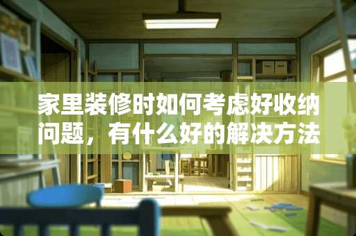 家里装修时如何考虑好收纳问题，有什么好的解决方法 80多平进门右手边有面墙，餐厅小怎么装修比较好看