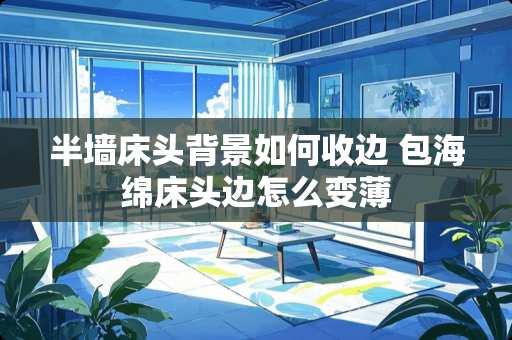 半墙床头背景如何收边 包海绵床头边怎么变薄