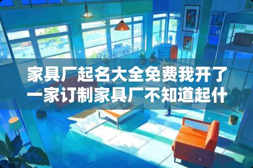 家具厂起名大全免费我开了一家订制家具厂不知道起什么名字好 广州有哪些好的办公家具公司