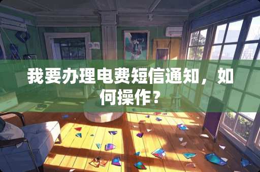 我要办理电费短信通知，如何操作？