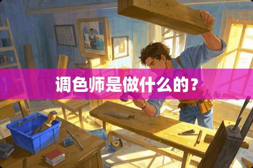 调色师是做什么的？