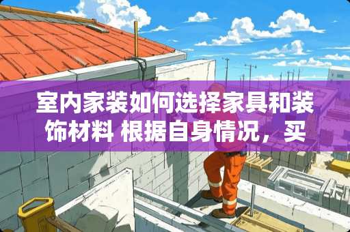 室内家装如何选择家具和装饰材料 根据自身情况，买家具会选择线上还是建材家居卖场