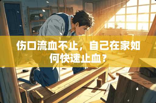 伤口流血不止，自己在家如何快速止血？