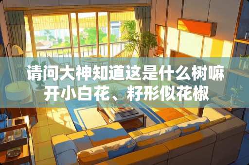 请问大神知道这是什么树嘛 开小白花、籽形似花椒