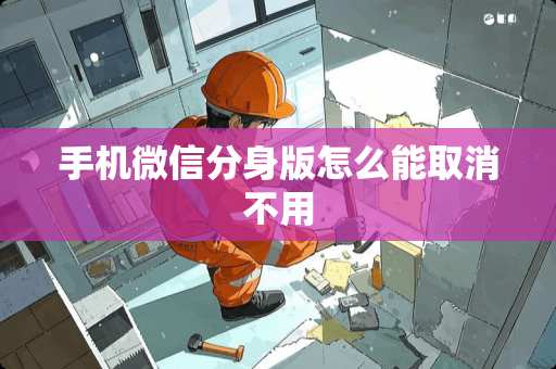 手机微信分身版怎么能取消不用