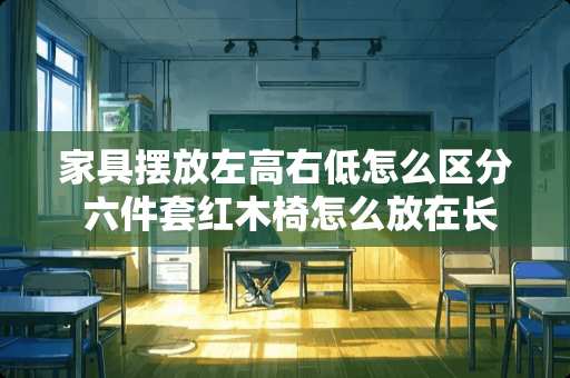 家具摆放左高右低怎么区分 六件套红木椅怎么放在长方形客厅里