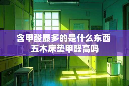 含甲醛最多的是什么东西 五木床垫甲醛高吗