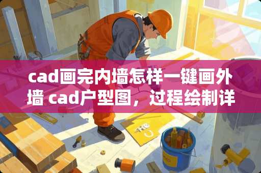 cad画完内墙怎样一键画外墙 cad户型图，过程绘制详解