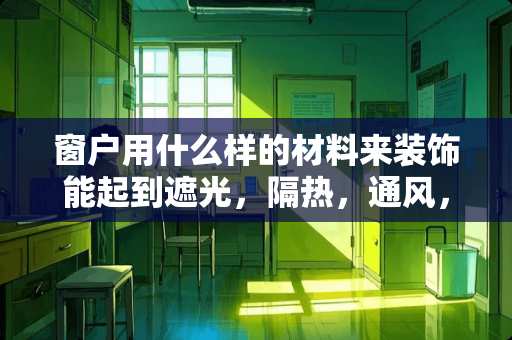 窗户用什么样的材料来装饰能起到遮光，隔热，通风，私密的作用 房屋装修卧室窗户有没有必要换