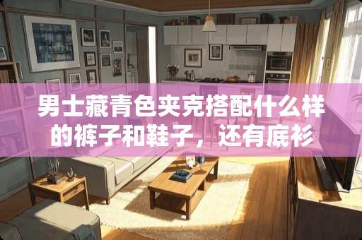 男士藏青色夹克搭配什么样的裤子和鞋子，还有底衫