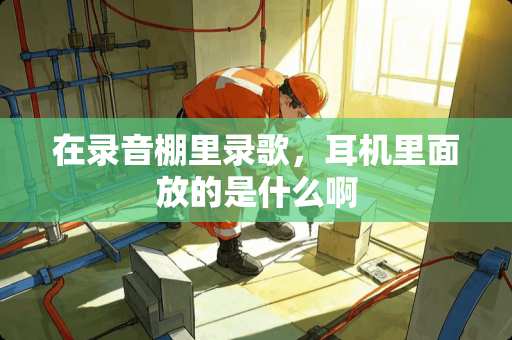 在录音棚里录歌，耳机里面放的是什么啊