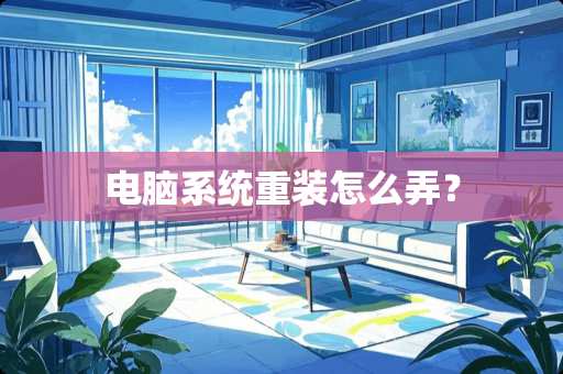 电脑系统重装怎么弄？
