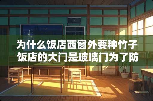 为什么饭店西窗外要种竹子 饭店的大门是玻璃门为了防止空调外露关着可以吗