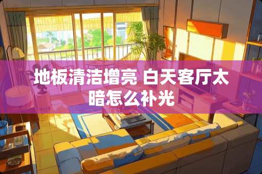 地板清洁增亮 白天客厅太暗怎么补光