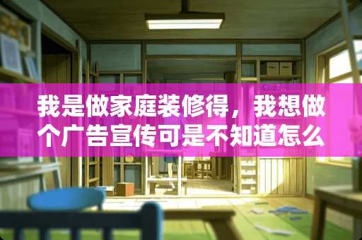 我是做家庭装修得，我想做个广告宣传可是不知道怎么写？