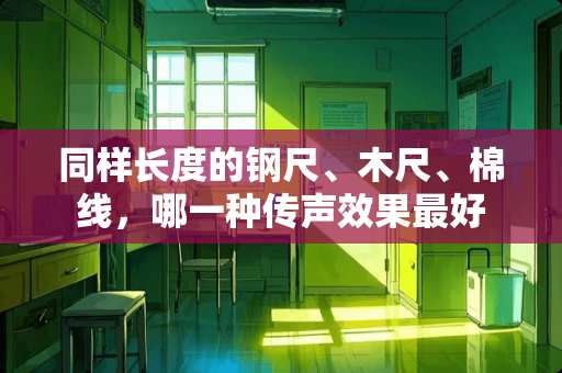同样长度的钢尺、木尺、棉线，哪一种传声效果最好