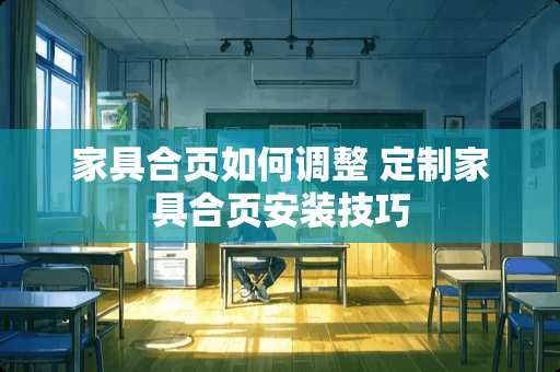 家具合页如何调整 定制家具合页安装技巧