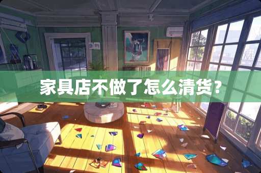 家具店不做了怎么清货？