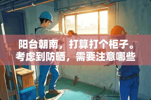 阳台朝南，打算打个柜子。考虑到防晒，需要注意哪些事项啊？谢谢 新房阳台朝南边卧室朝西边会晒吗