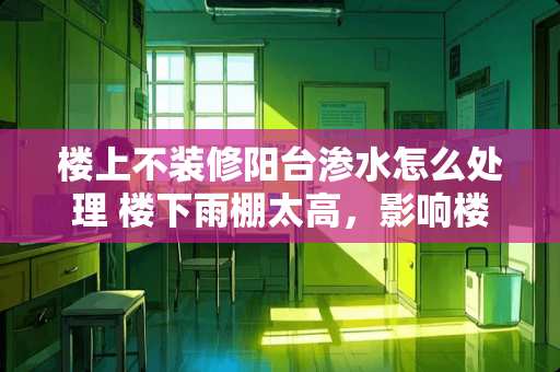 楼上不装修阳台渗水怎么处理 楼下雨棚太高，影响楼上居民晾晒衣服如何解决
