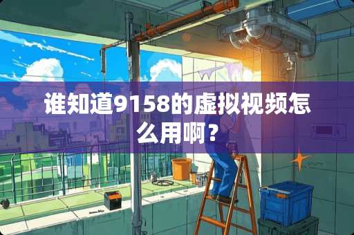 谁知道9158的虚拟视频怎么用啊？