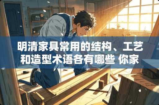 明清家具常用的结构、工艺和造型术语各有哪些 你家里有没有榫卯结构的家具呢？说说看都是什么吧，怎么样