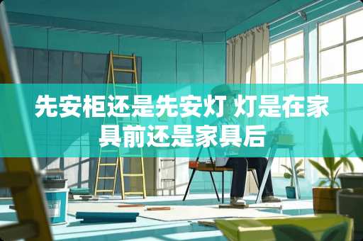 先安柜还是先安灯 灯是在家具前还是家具后
