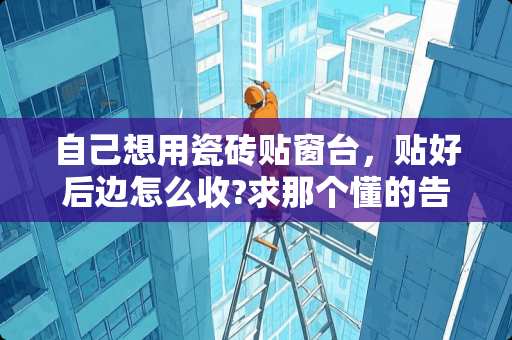 自己想用瓷砖贴窗台，贴好后边怎么收?求那个懂的告诉下 自己想用瓷砖贴窗台，贴好后边怎么收？求那个懂的告诉下