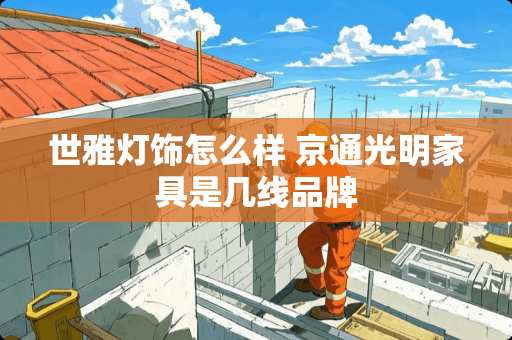 世雅灯饰怎么样 京通光明家具是几线品牌