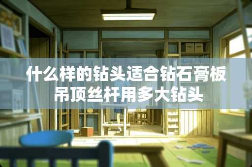 什么样的钻头适合钻石膏板 吊顶丝杆用多大钻头