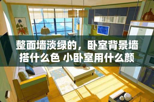 整面墙淡绿的，卧室背景墙搭什么色 小卧室用什么颜色的壁纸合适?什么颜色的可以显的大一些