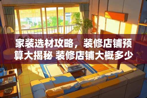 家装选材攻略，装修店铺预算大揭秘 装修店铺大概多少钱