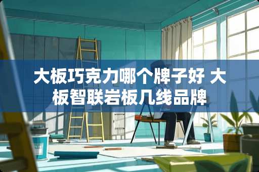 大板巧克力哪个牌子好 大板智联岩板几线品牌