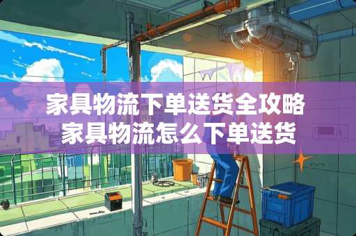 家具物流下单送货全攻略 家具物流怎么下单送货