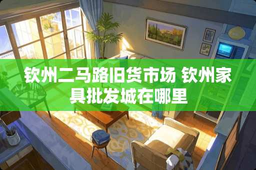 钦州二马路旧货市场 钦州家具批发城在哪里