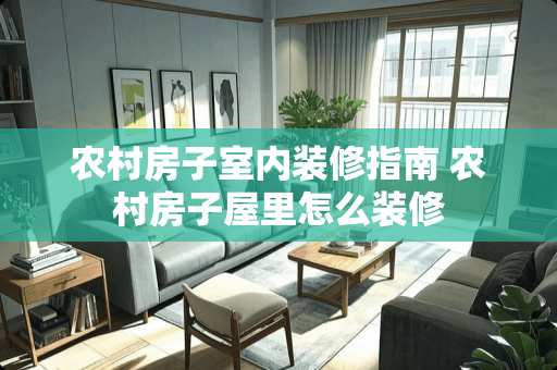 农村房子室内装修指南 农村房子屋里怎么装修