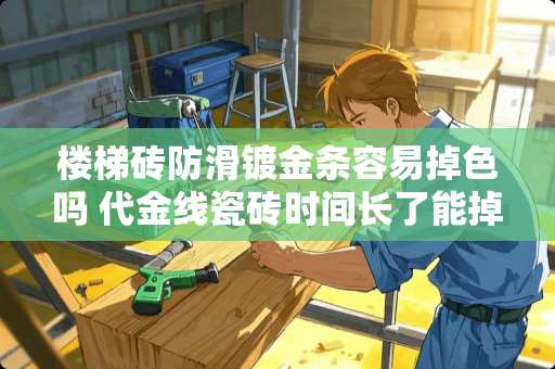 楼梯砖防滑镀金条容易掉色吗 代金线瓷砖时间长了能掉吗