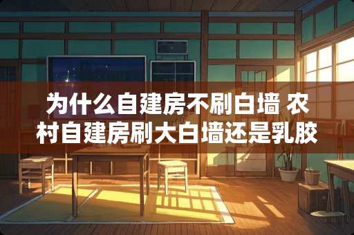 为什么自建房不刷白墙 农村自建房刷大白墙还是乳胶漆