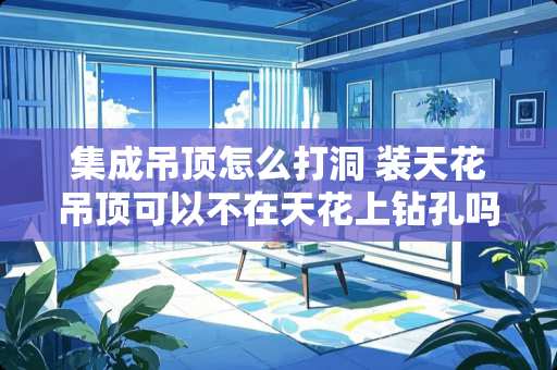 集成吊顶怎么打洞 装天花吊顶可以不在天花上钻孔吗