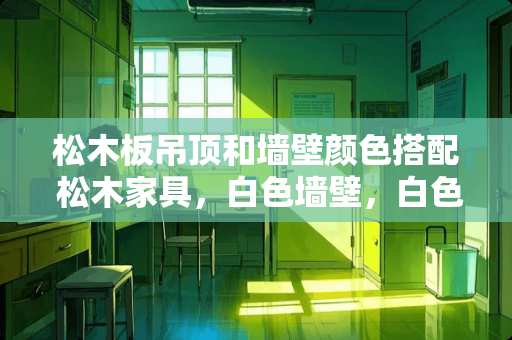 松木板吊顶和墙壁颜色搭配 松木家具，白色墙壁，白色地板，配什么颜色的木门好呢