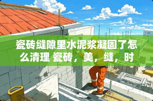 瓷砖缝隙里水泥浆凝固了怎么清理 瓷砖，美，缝，时。瓷砖，缝隙，都是，水泥，怎么，清理