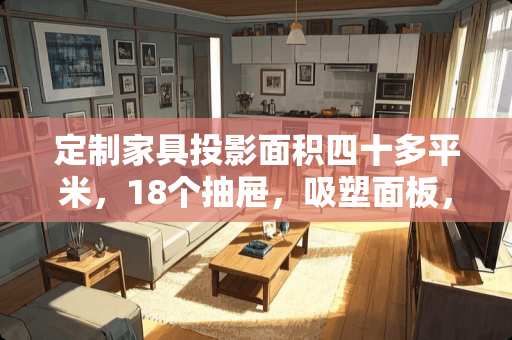 定制家具投影面积四十多平米，18个抽屉，吸塑面板，简欧柜顶总价6.3万贵吗 北欧式家具售价多少