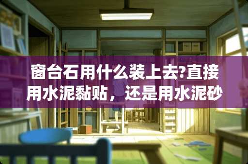 窗台石用什么装上去?直接用水泥黏贴，还是用水泥砂浆铺一层(像铺地砖一样)再贴上去 砂浆罐能装多少吨砂浆