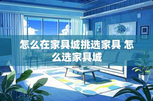 怎么在家具城挑选家具 怎么选家具城