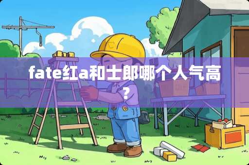 fate红a和士郎哪个人气高？