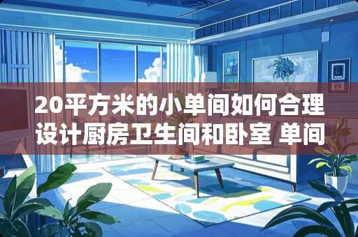 20平方米的小单间如何合理设计厨房卫生间和卧室 单间卧室怎么摆放家具